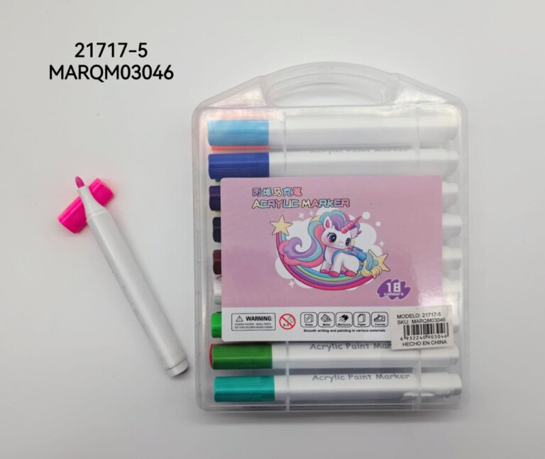 MARCADORES ACRILICO 18COLORES 21717-5-80 – MultiShop